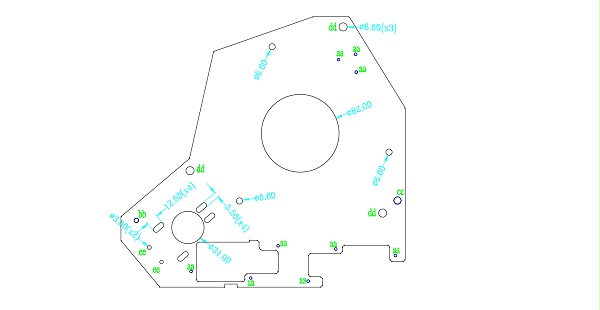 熱軋板鈑金件2D圖紙